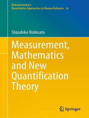 cover image of Measurement, Mathematics and New Quantification Theory